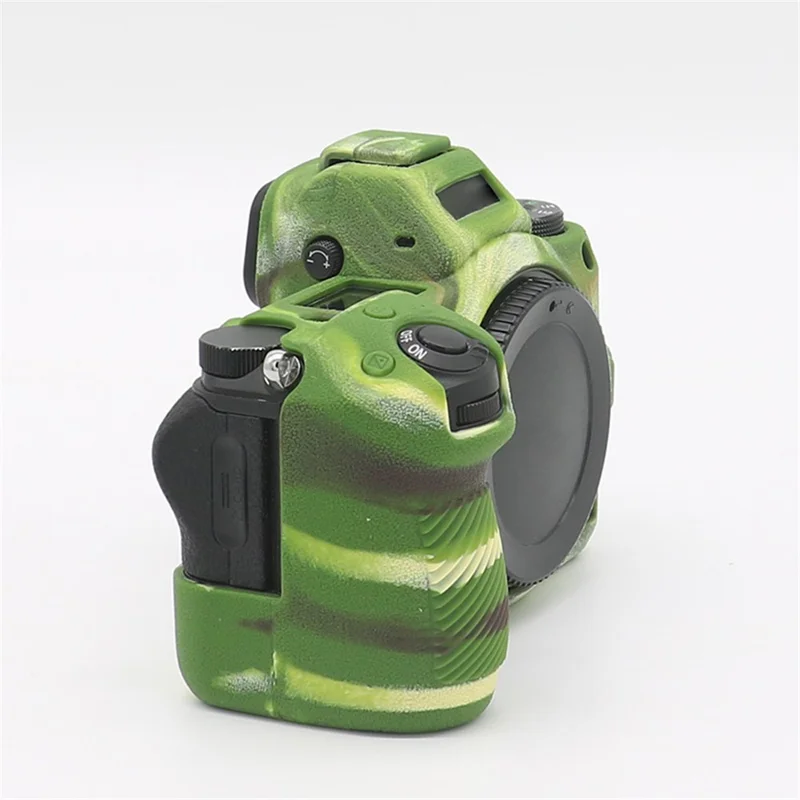 Litchi Texture Silicone Case Dustproof Camera Protective Sleeve Cover for Nikon Z6/Z7 - Camouflage