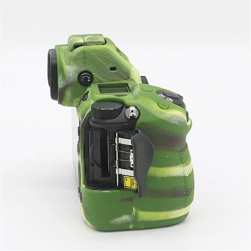 Litchi Texture Silicone Case Dustproof Camera Protective Sleeve Cover for Nikon Z6/Z7 - Camouflage