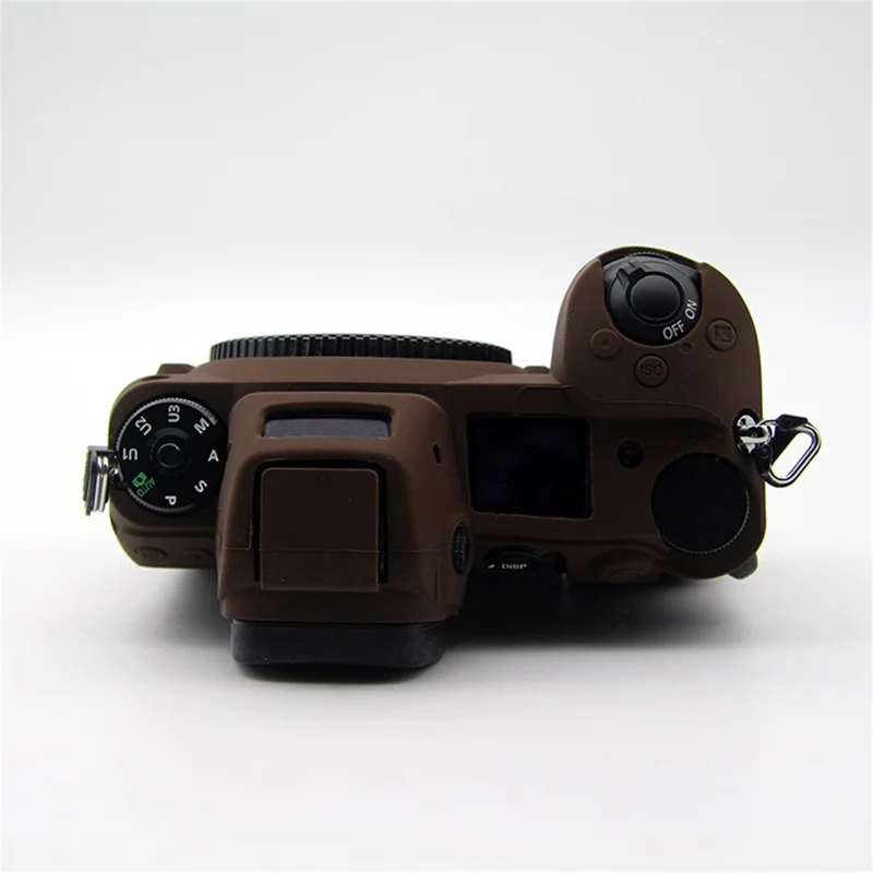 Étui de protection en silicone à texture unie et antichoc pour Nikon Z6/Z7 - Café