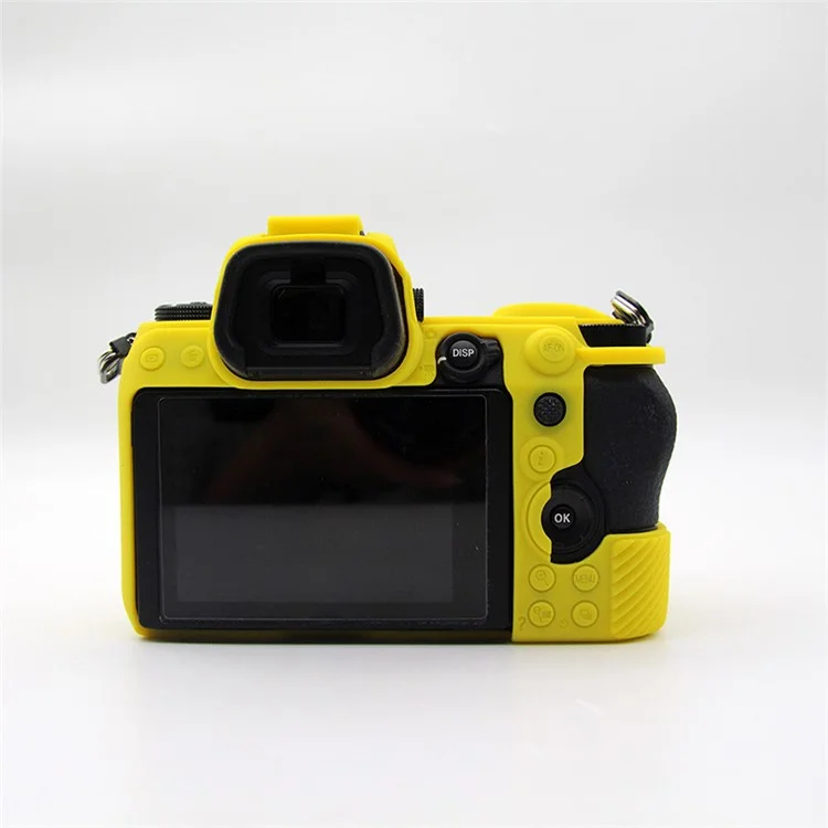 Shockproof Plain Texture Silicone Case Camera Protective Sleeve Cover for Nikon Z6/Z7 - Yellow