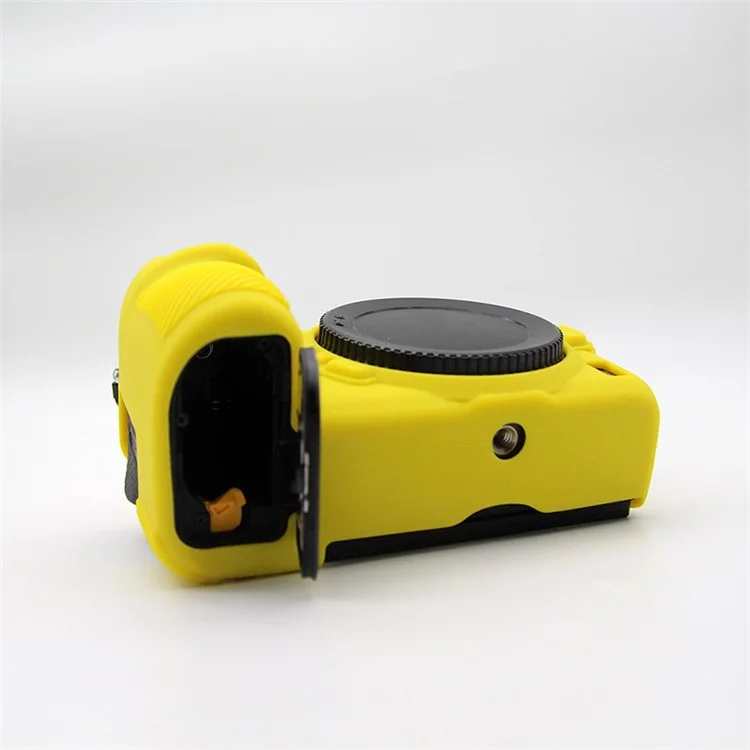 Shockproof Plain Texture Silicone Case Camera Protective Sleeve Cover for Nikon Z6/Z7 - Yellow