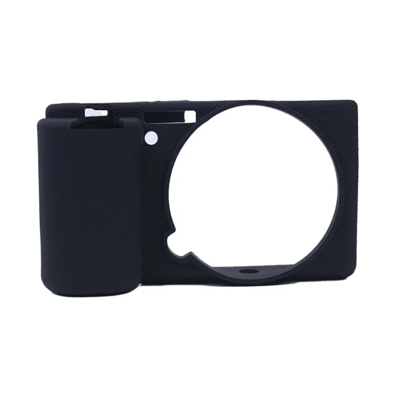 Soft Silicone Camera Case Protector Sleeve Cover for Sony ZV-E10 Camera - Black