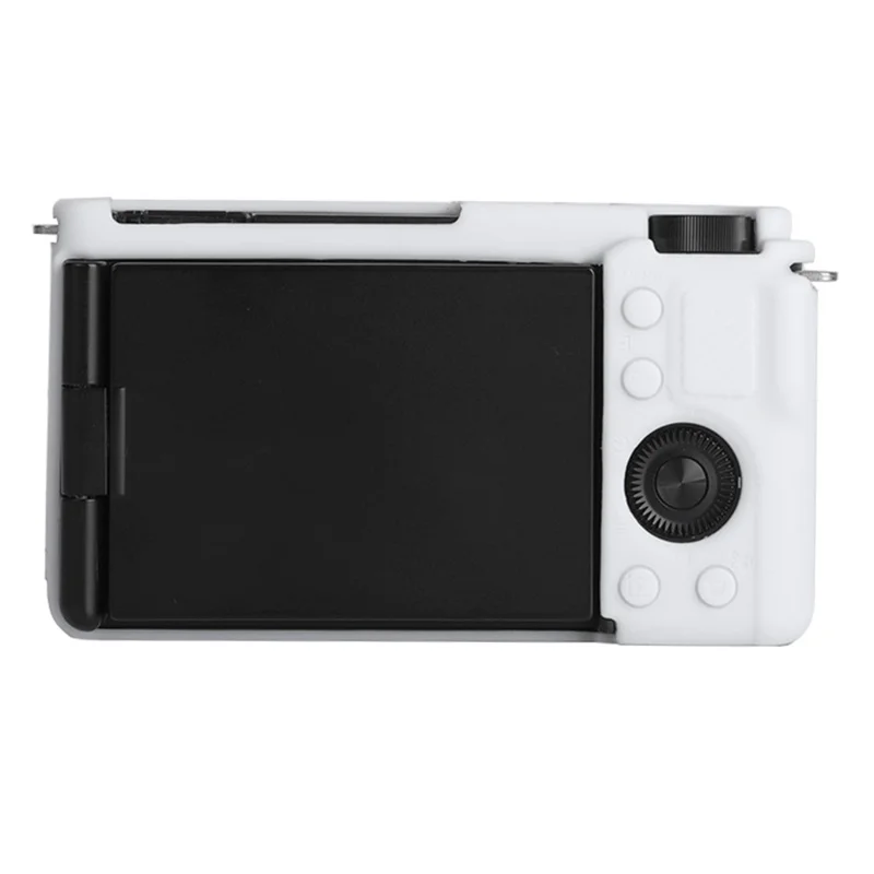 For Sony ZV-E10 ILDC Silicone Cover Anti-slip Dust-proof Anti-collision Silicone Camera Protective Cover - White