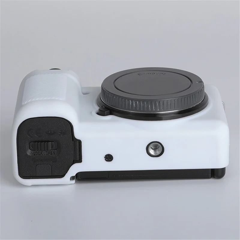 For Sony ZV-E10 ILDC Silicone Cover Anti-slip Dust-proof Anti-collision Silicone Camera Protective Cover - White