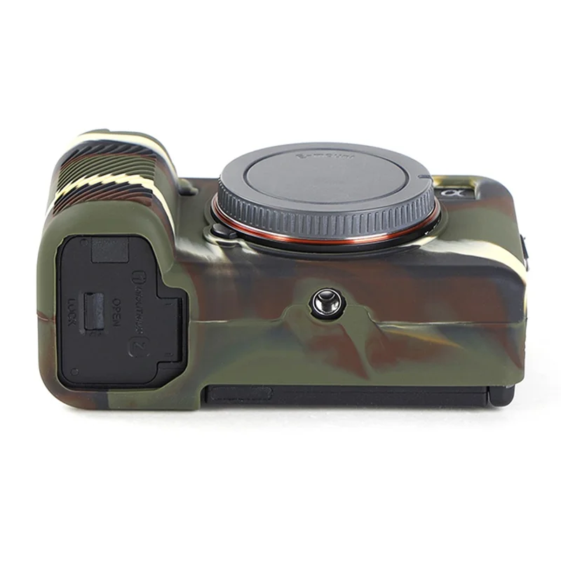 For Sony A7C Anti-slip Dust-proof Anti-collision Silicone ILDC Camera Protective Cover Case - Camouflage