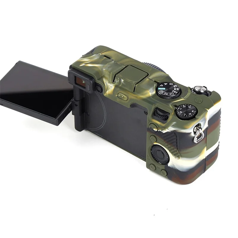 For Sony A7C Anti-slip Dust-proof Anti-collision Silicone ILDC Camera Protective Cover Case - Camouflage