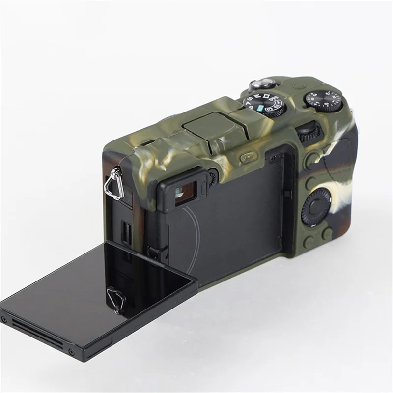 For Sony A7C Anti-slip Dust-proof Anti-collision Silicone ILDC Camera Protective Cover Case - Camouflage