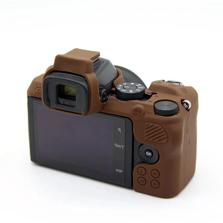 Para Nikon Z50 Câmera Digital Soft Silicone Caso Tampa Protetora Portátil - Café