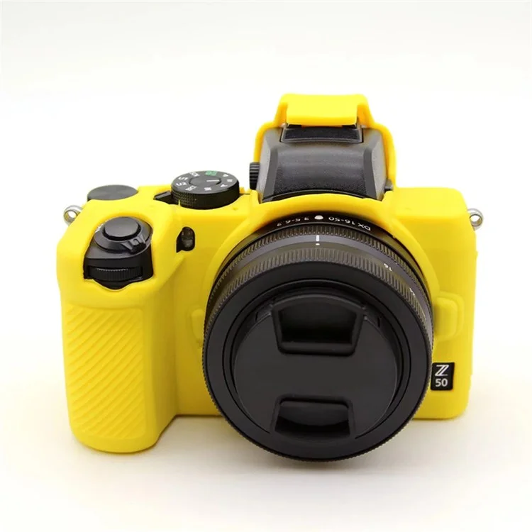 For Nikon Z50 Digital Camera Soft Silicone Case Portable Protective Cover - Yellow