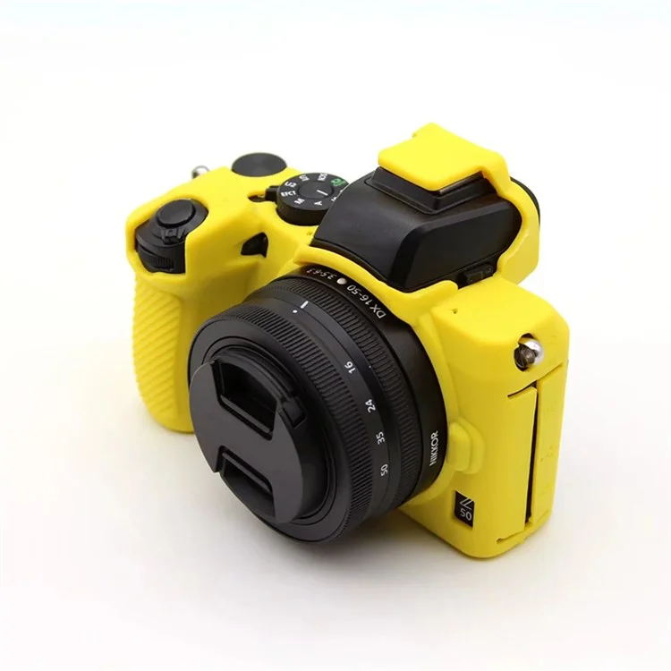 For Nikon Z50 Digital Camera Soft Silicone Case Portable Protective Cover - Yellow