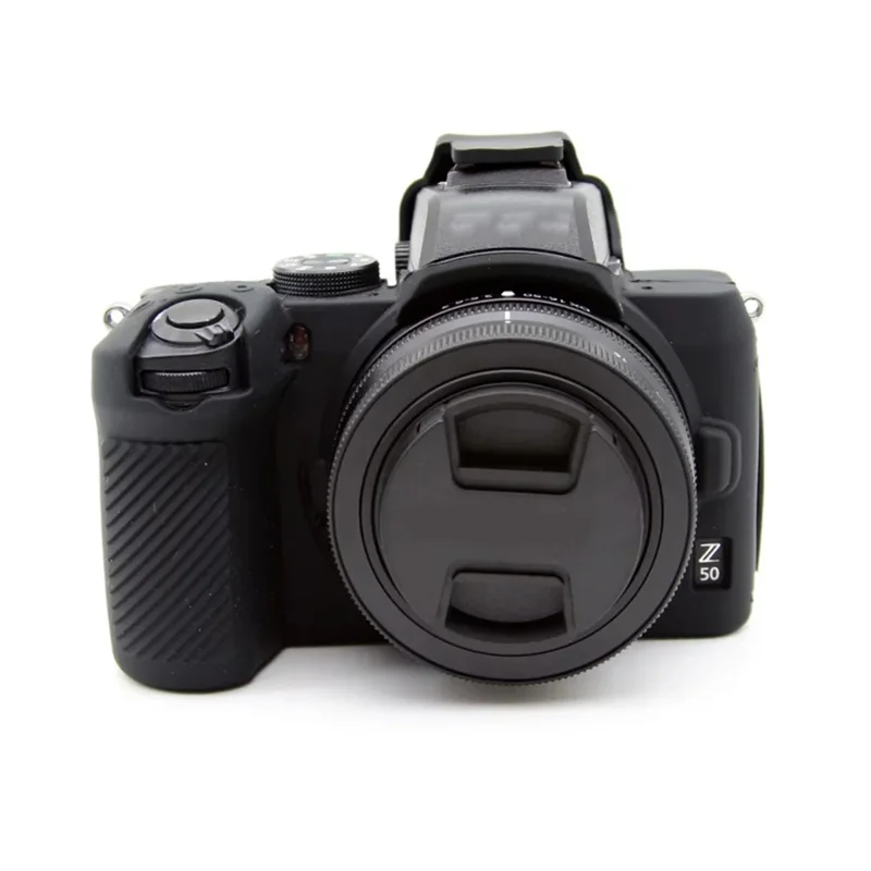 For Nikon Z50 Digital Camera Soft Silicone Case Portable Protective Cover - Black