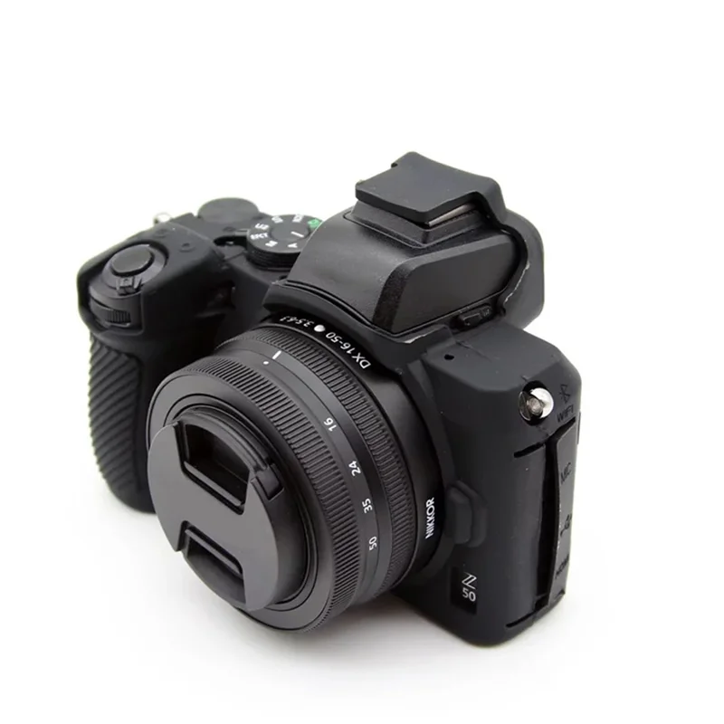 For Nikon Z50 Digital Camera Soft Silicone Case Portable Protective Cover - Black