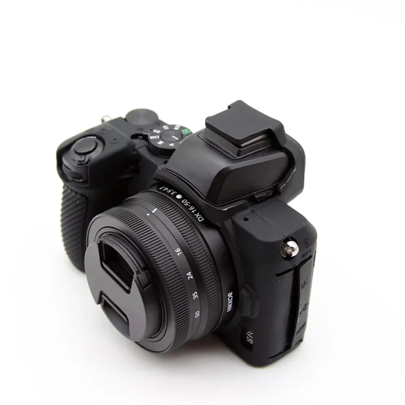 For Nikon Z50 Digital Camera Soft Silicone Case Portable Protective Cover - Black