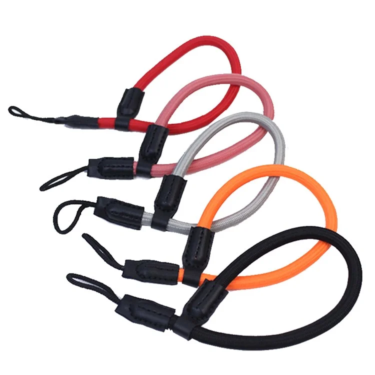 For Sony A7R III/A7M4/Canon EOS R5/R6/200D/850D Nylon DSLR Camera Wrist Strap Hand Grip - Grey