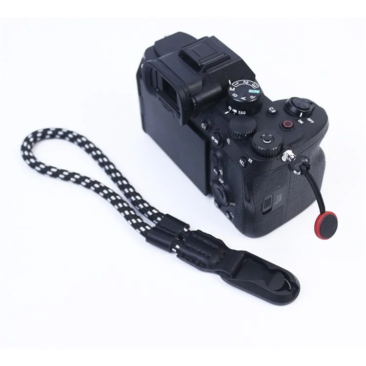 Camera Hanging Strap for Fujifilm XT4 XS10 Sony A7M4 A7C Nylon Quick Release Carrying Rope - Black