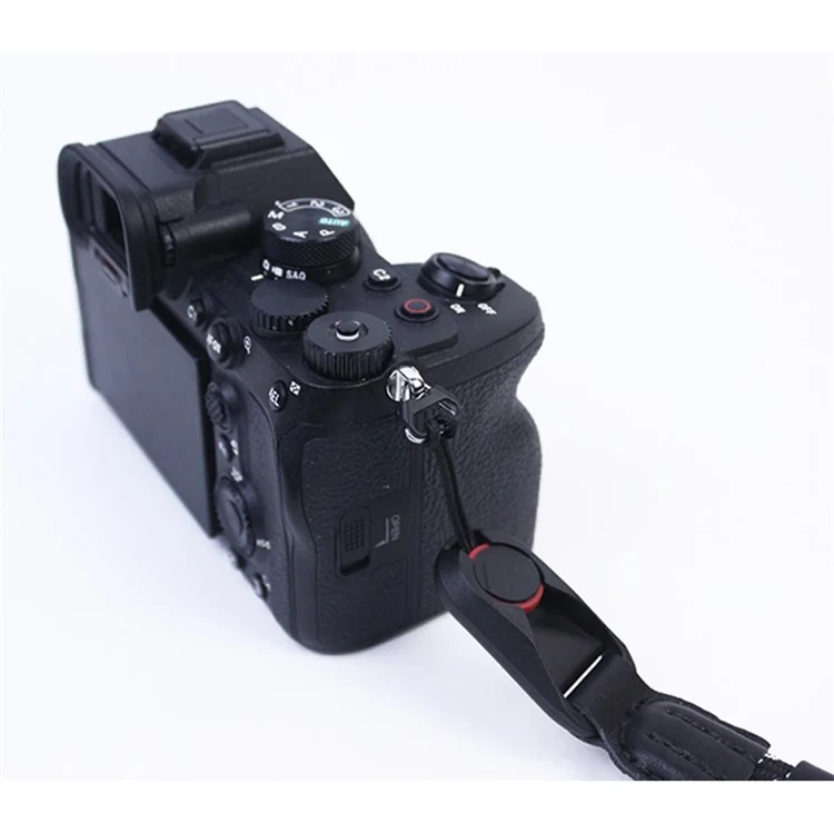 Camera Hanging Strap for Fujifilm XT4 XS10 Sony A7M4 A7C Nylon Quick Release Carrying Rope - Black