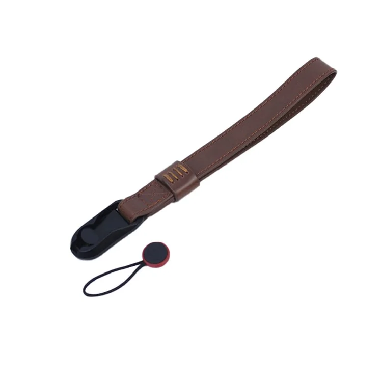 Pour Fujifilm XT4 XS10 Sony A7M4 A7r3 Quick Release Carrying Rope PU Leather Camera Hanging Strap - Coffee