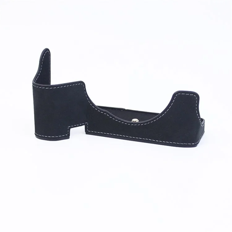 For Sony A7M4/A7S3/A1 Convenient Detachable Camera Bottom Case Protective Half Body Cover Holder - Black