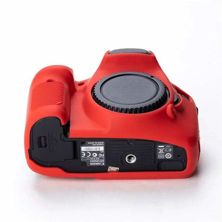 Para Canon EOS 7D DSLR Camera Anti-drop Silicone Case Soft Protective Cover - Rojo