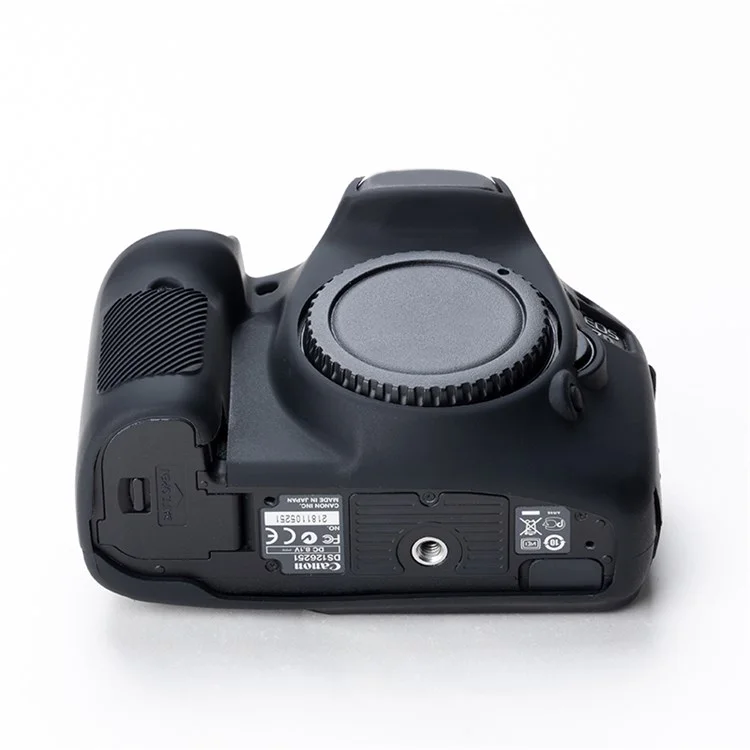 For Canon EOS 7D DSLR Camera Anti-drop Silicone Case Soft Protective Cover - Black