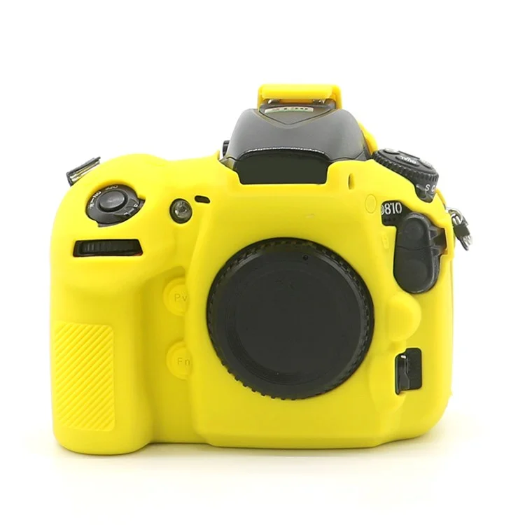 Для Nikon D810 DSLR Camera Soft Protective Cover Anti-scratch Shockproof Silicone Case - Yellow