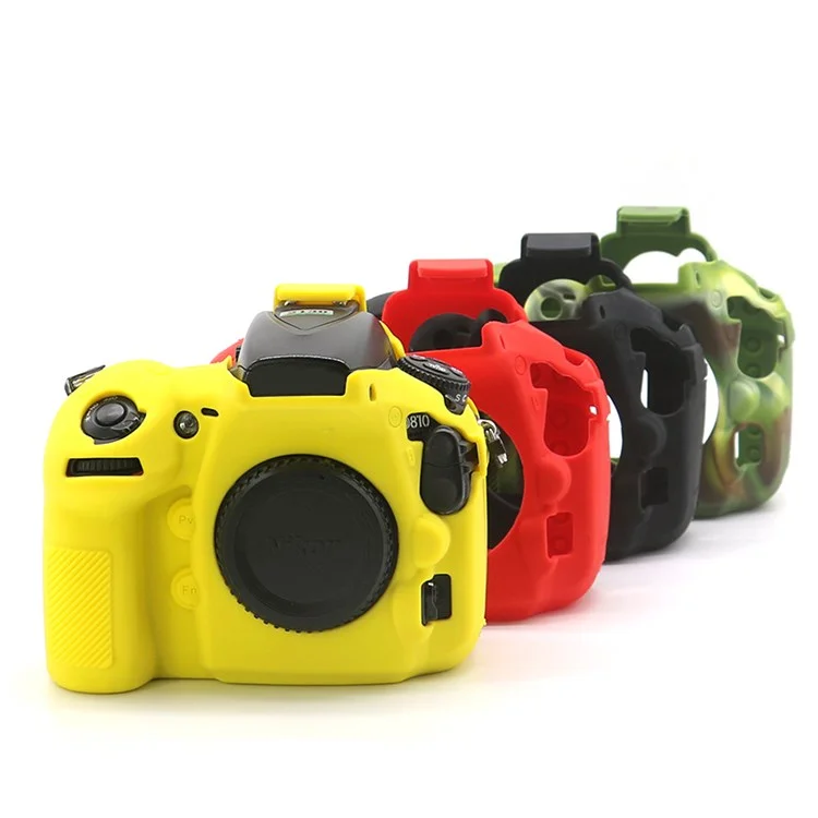 Для Nikon D810 DSLR Camera Soft Protective Cover Anti-scratch Shockproof Silicone Case - Yellow