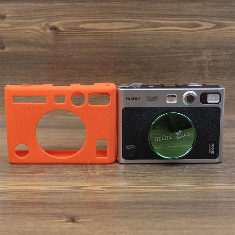 For Fujifilm Instax Mini Evo Camera Soft Protective Cover Anti-scratch Shockproof Silicone Case - Orange