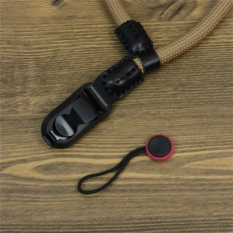 Portable DSLR Camera Hand Strap Quick Release Buckle Nylon Camera Wrist Strap - Blackish Green