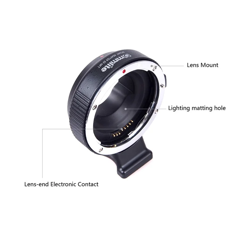 COMMLITE Electronic Aperture Control Adapter Canon EOS EF Lens to Panasonic LUMIX GH2 GH3 GH4 Olympus Micro 4/3 MFT