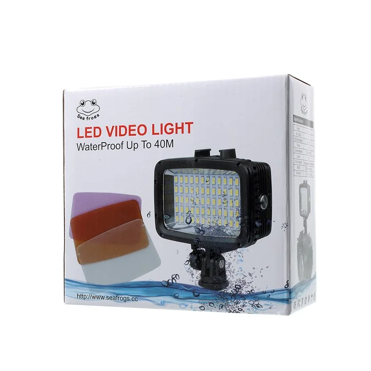 60-LED Underwater 40m 1800LM Diving Lamp Waterproof LED Video Light Lamp for GoPro