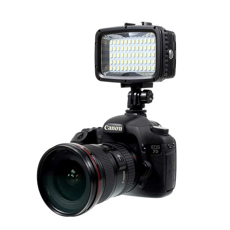 60-LED Underwater 40m 1800LM Diving Lamp Waterproof LED Video Light Lamp for GoPro