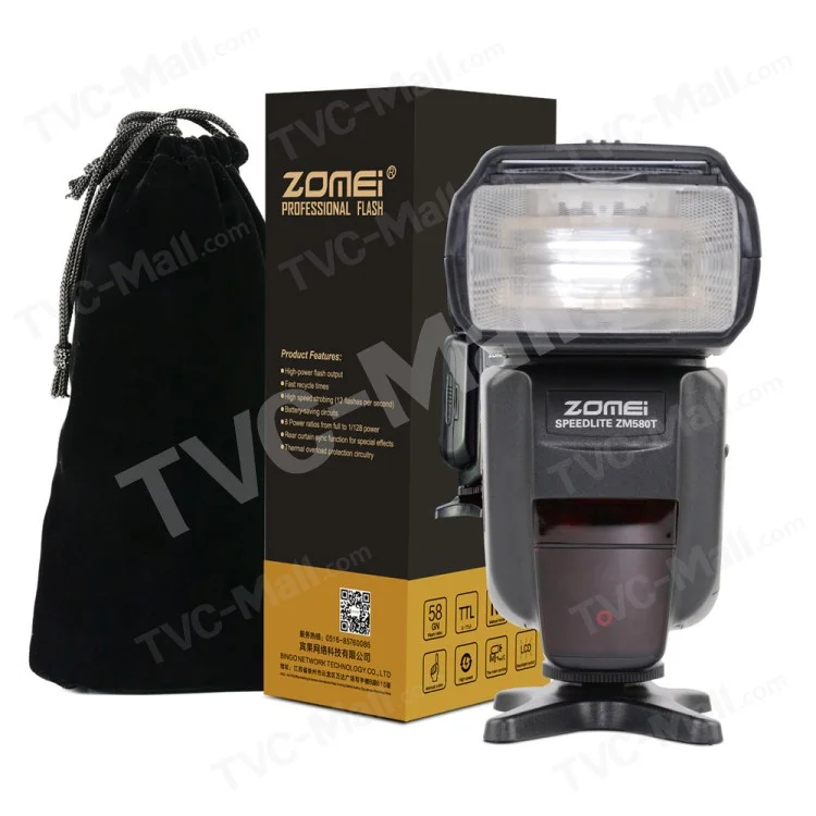 ZOMEI Auto Focus High Sync Speed Flash Speedlite ZM-580T
