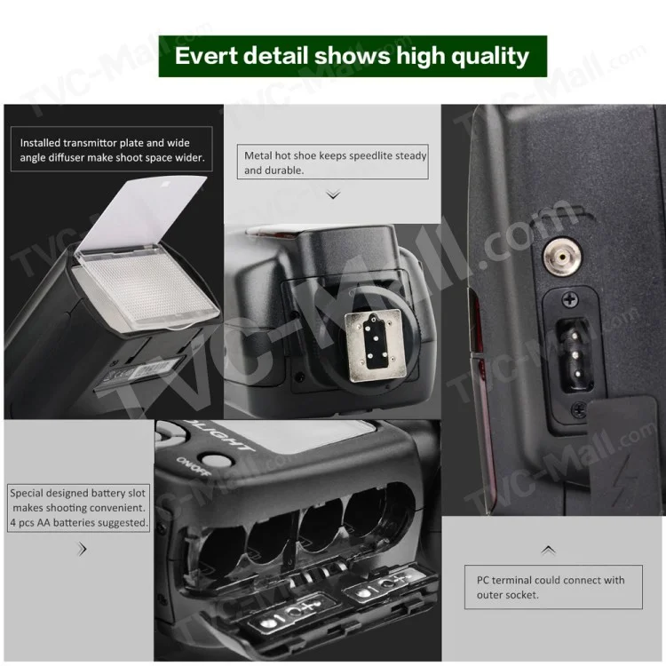 ZOMEI Auto Focus High Sync Speed Flash Speedlite ZM-580T