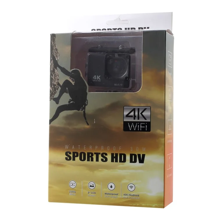 K2T Mini Touch Screen 4K Ultra HD Action Camera Waterproof Outdoor DV Sport Camera