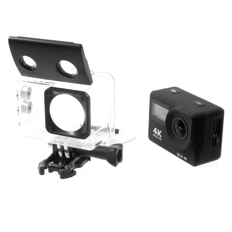 K2TD Double Screen WiFi Mini Camera Waterproof 4K Ultra HD Action Camera Outdoor DV Sports Camera