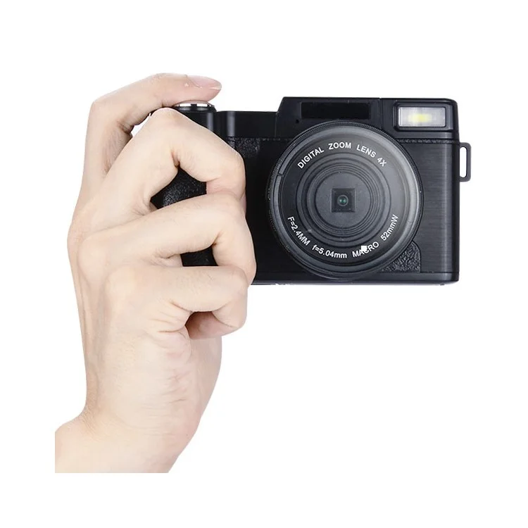 3 Inch TFT Screen 24MP F3.2 4X Zoom Digital Action Camera Video Camcorder - US Plug
