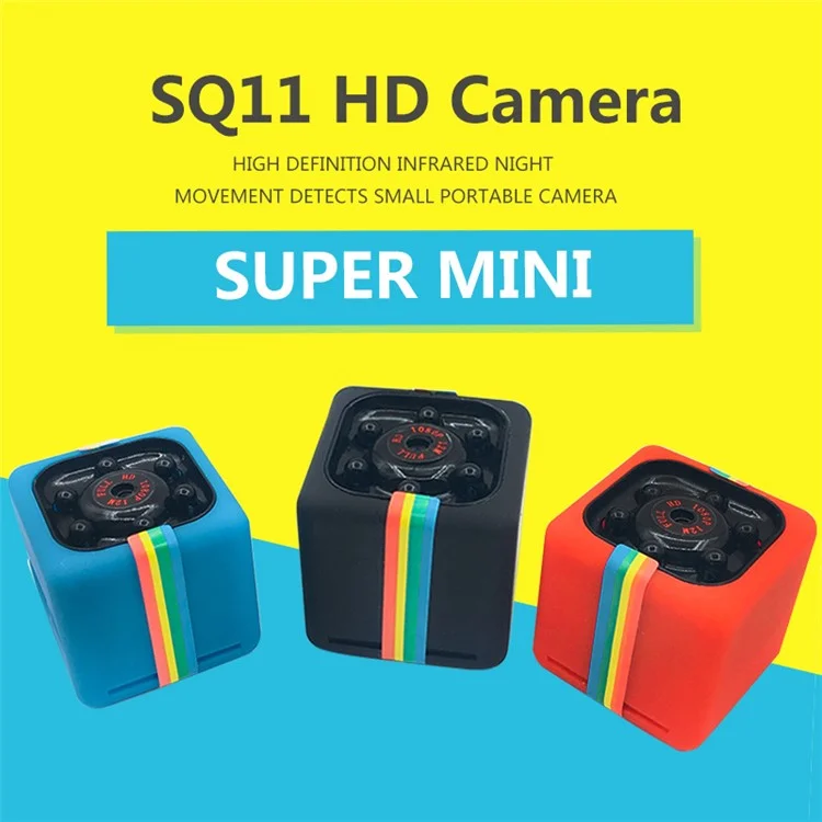 SQ11 1080P Super Mini IR Motion Detection Camera Video Camcorder - Black