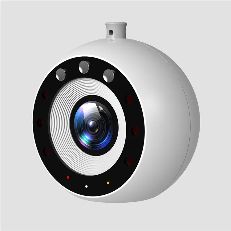 60° Lens Angle Mini Video Camera, Support Night Vision and Motion Detection - White