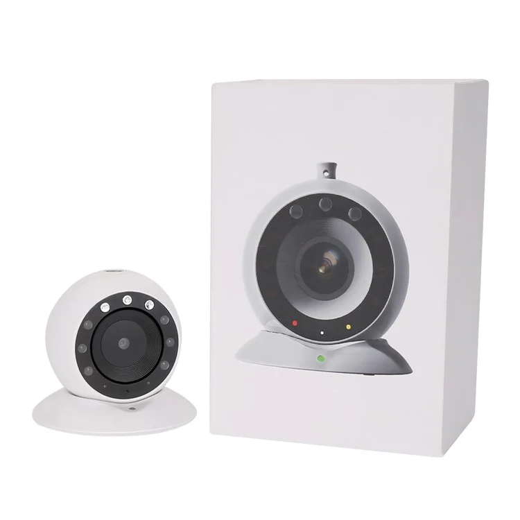 60° Lens Angle Mini Video Camera, Support Night Vision and Motion Detection - White