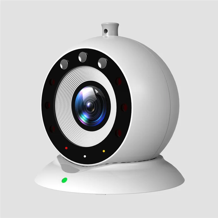 60° Lens Angle Mini Video Camera, Support Night Vision and Motion Detection - White