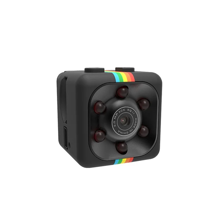 SQ11 1080P Full HD Mini Sports DV Camera Night Vision Motion Detection Loop Recording - Черный