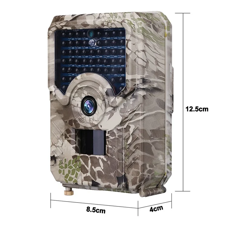 PR200 Anti-theft Automatic Monitoring Hunting Camera 12MP IR LED Night Vision Camera - Camouflage