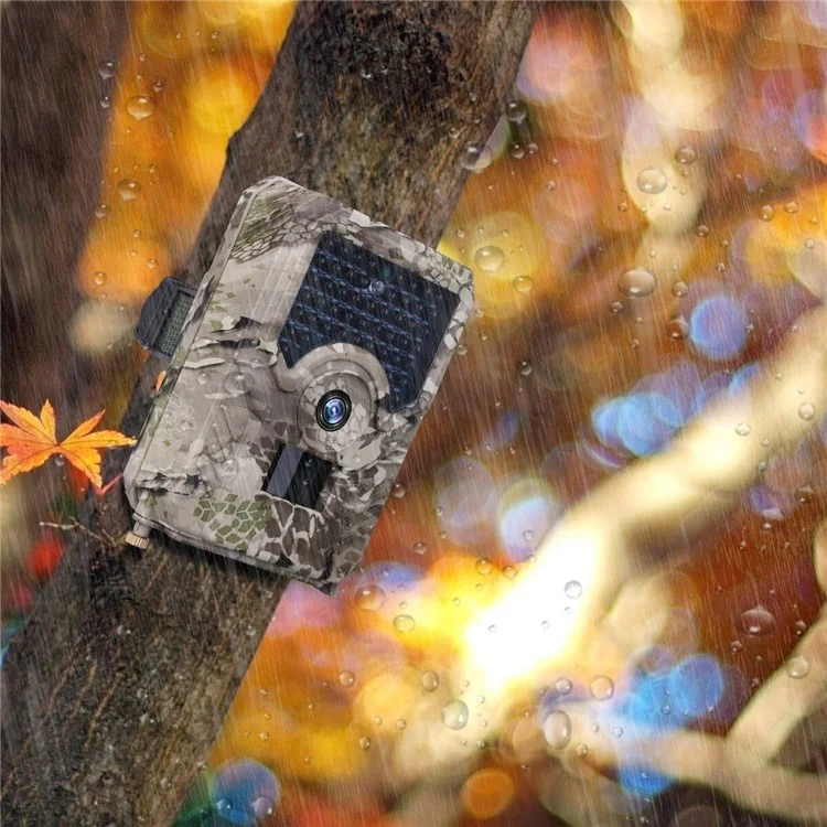 PR200 Anti-theft Automatic Monitoring Hunting Camera 12MP IR LED Night Vision Camera - Camouflage