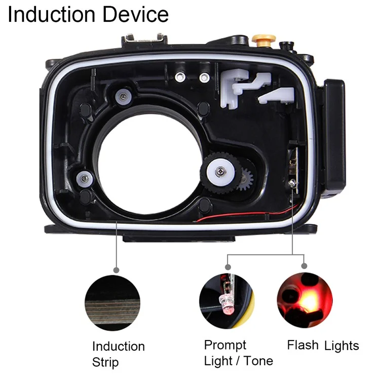 PULUZ Pu7001 for Sony A6000 Camera 40m Underwater Diving Waterproof Housing Case - Black