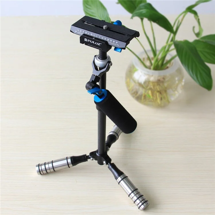 PULUZ P40T Carbon Fiber Handheld Stabilizer Steadicam for DSLR & DV Digital Video & Cameras