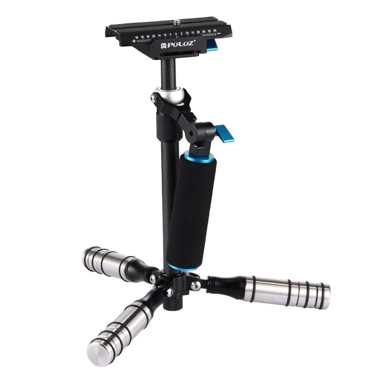PULUZ P40T Carbon Fiber Handheld Stabilizer Steadicam for DSLR & DV Digital Video & Cameras