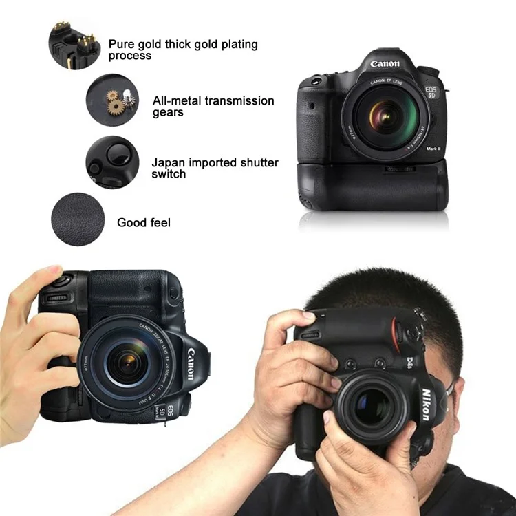PULUZ Vertical Camera Battery Grip for Canon EOS 5D Mark IV Digital SLR Camera