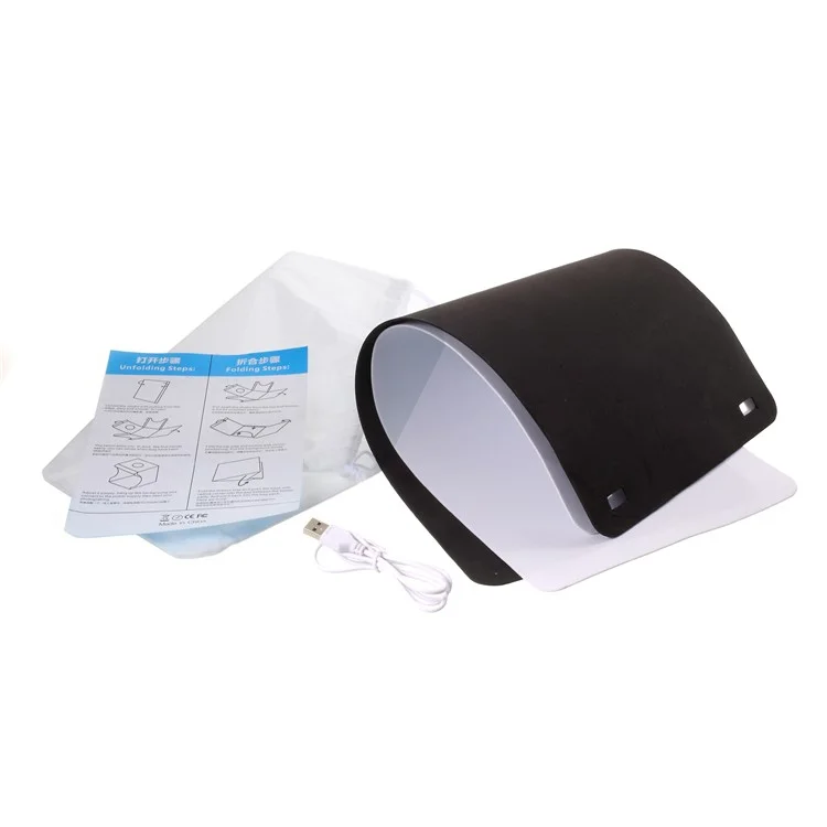 Folding Portable LED Light Box Photography Lighting Tent - White Light