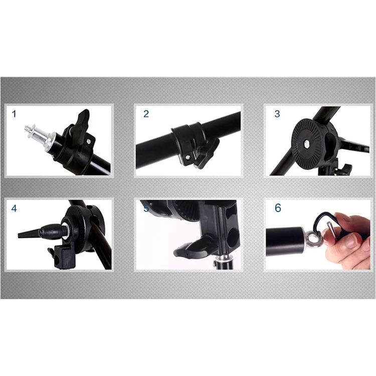 Набор для фотостудии Dome Kit Light Stand Cross Arm с весовым мешком Расширяющая штанга для фотостудии 70-140 см - Без крюка
