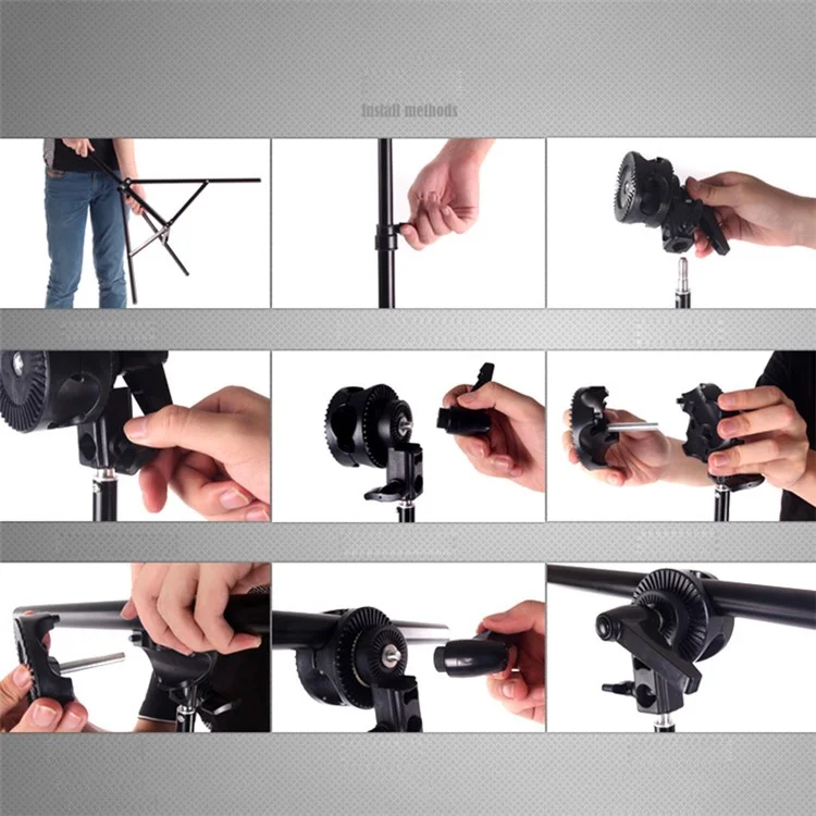 Photo Studio Dome Kit Light Stand Cross Arm with Weight Bag Photo Studio Extension Rod 70-140cm - No Hook